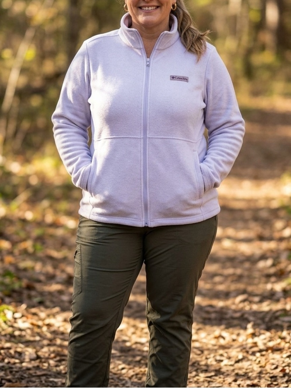 Columbia Women’s Basin Trail III Full Zip Fleece Jacket Lavender Lilac - 2XL